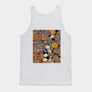 The Bills Take Over: Comic Cat Chaos Tank Top